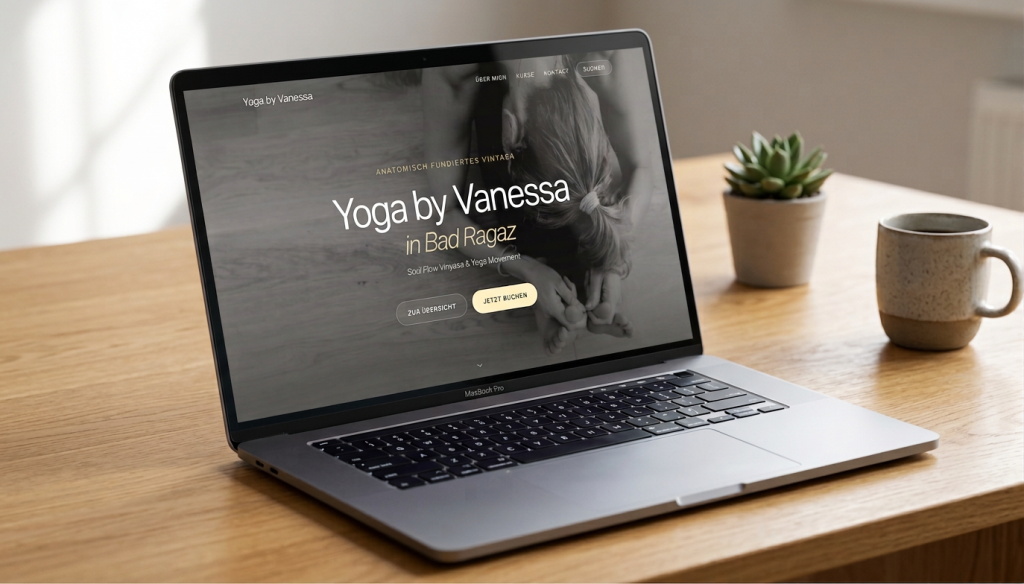 One-Page-Website mit Buchungssystem Schweiz